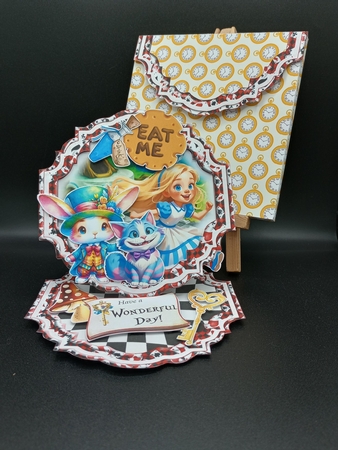 Meet Me in Wonderland 11 Shaped Easel by Stephanie Bardelli