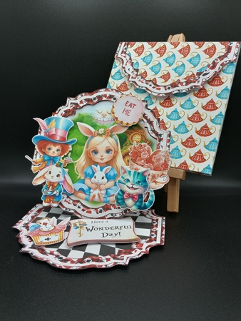 Meet Me in Wonderland 12 Shaped Easel by Stephanie Bardelli