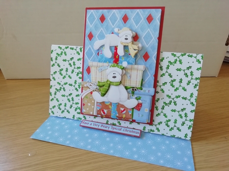Beary Special Christmas Decoupage Card by Stephanie Bardelli