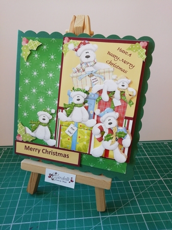Have a Beary Merry Christmas Decoupage Card by Stephanie Bardelli