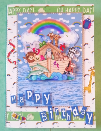 The Animals Went in Two by Two Decoupage by Stephanie Bardelli