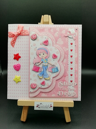 Double Scallop Envelope Card Shop Till You Drop by Stephanie Bardelli