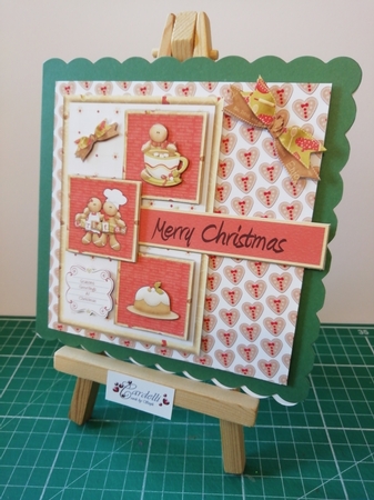 Christmas Cookies Three Square Quick Card by Stephanie Bardelli