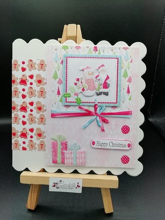 Christmas Birthday Card Front by Stephanie Bardelli