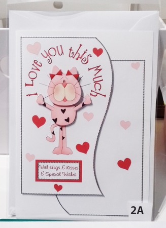 I Love You for A5 or 8x8 Shaped Topper, Insert & Decoupage by Stephanie Bardelli