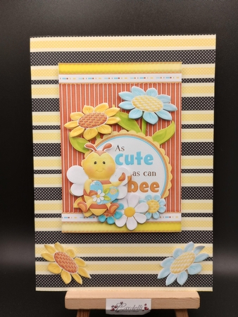 Cute as Can Bee Card Front by Stephanie Bardelli