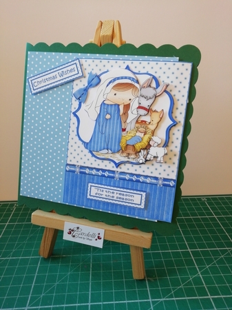 Izzy's Nativity 5x7 Quick Card by Stephanie Bardelli