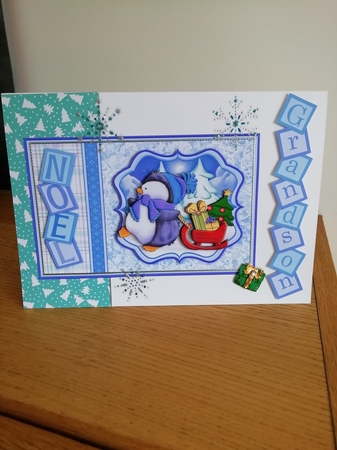 Percys Presents Christmas Card Topper & Decoupage by Stephanie Bardelli