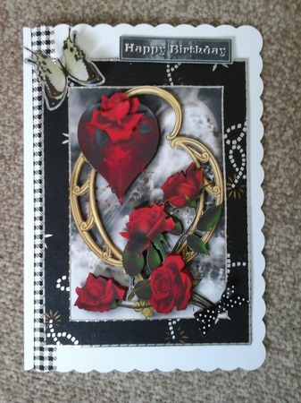Hearts and Flowers - Gothic Dread Roses by Stephanie Bardelli