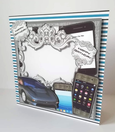 Large Fancy Panel - Modern Day Man - Cars & Gadgets by Stephanie Bardelli