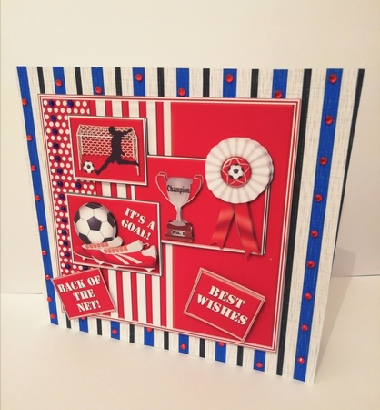 Red n White Football by Stephanie Bardelli