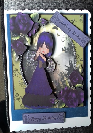 Purple Witchy Fairy - Happy Halloween by Stephanie Bardelli