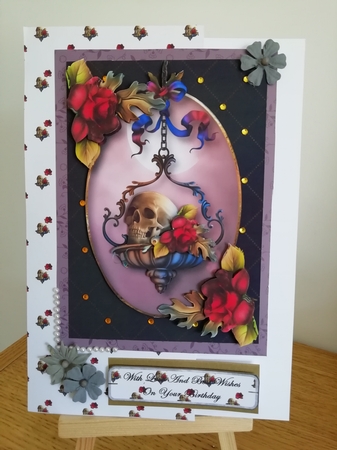 Gothic Romance - Skull & Roses by Stephanie Bardelli