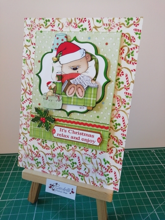 Relax and Enjoy Chritmas Quick Card by Stephanie Bardelli