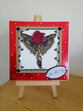 Gothic Rose Angel 7x7 Topper by Stephanie Bardelli