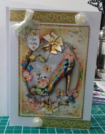 Yellow Flowers Fashion Ladies Shoes by Stephanie Bardelli