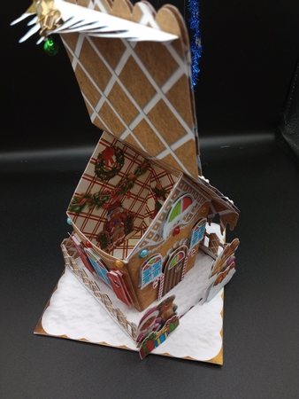 Gingerbread Cuties Gingerbread House Treat Box by Stephanie Bardelli