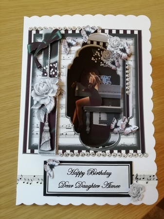 The Piano Card Front Kit 8x8 by Stephanie Bardelli