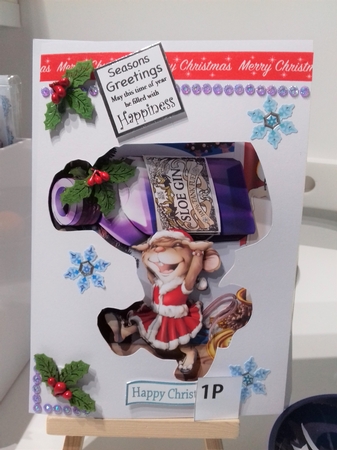 Mrs Christmas Sloe Gin Mouse A4 by Stephanie Bardelli