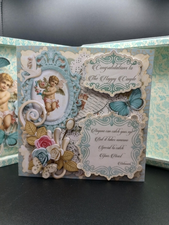 A Fine Romance 8X8 Ornate Keepsake Box, Popup Card, Bookmark & Hanging Heart Gift Kit by Stephanie Bardelli