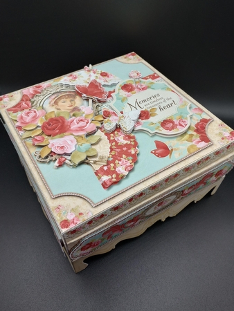 My Fair lady  8X8 Ornate Keepsake Box, Popup Card, Bookmark & Hanging Heart Gift Kit by Stephanie Bardelli
