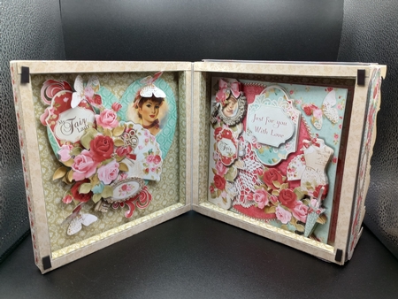 My Fair lady  8X8 Ornate Keepsake Box, Popup Card, Bookmark & Hanging Heart Gift Kit by Stephanie Bardelli
