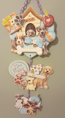Gone to the Dogs! Hanging Hearts Trio by Stephanie Bardelli