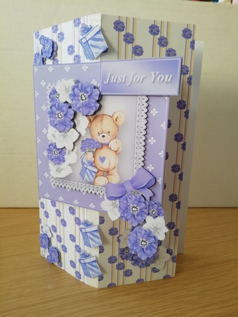 A Gift for You Decoupage Card Front by Stephanie Bardelli