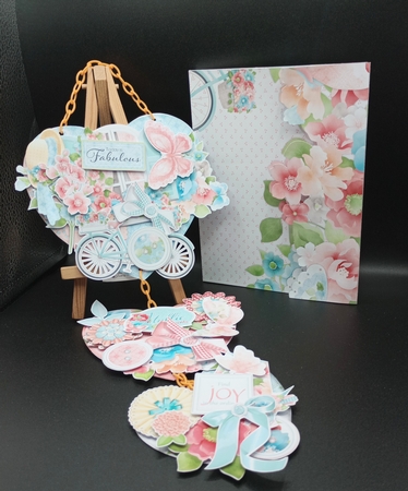 Perfect Day Hanging Hearts Trio by Stephanie Bardelli