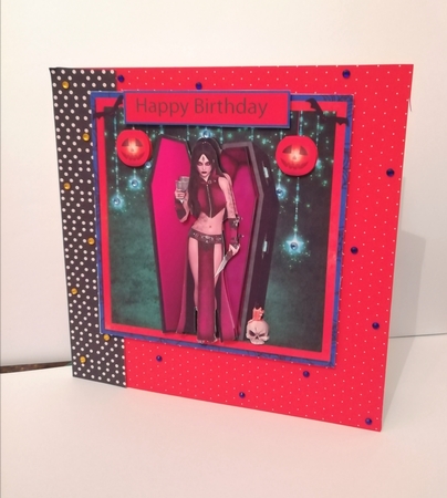 VAMP GIRL HALLOWEEN QUICK CARD SHEET by Stephanie Bardelli