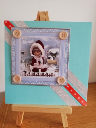 Winter Wonderland 7x7ins Decoupage Topper by Stephanie Bardelli