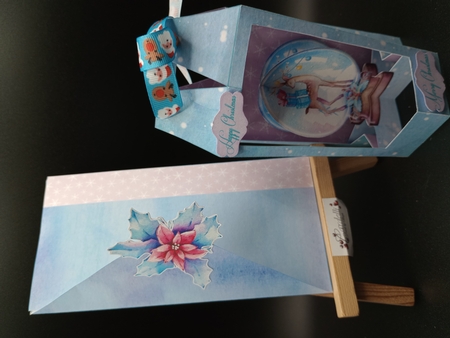 Winter Cheer 3D Hanging Christmas Card & Envelope by Stephanie Bardelli