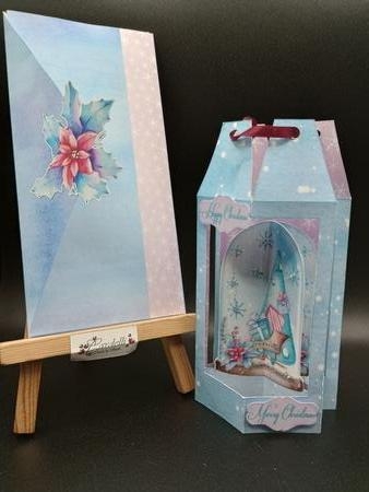 Winter Cheer 3D Hanging Christmas Card & Envelope by Stephanie Bardelli