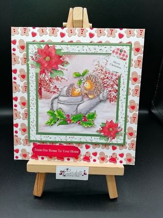 Sweet Hedgehogs Christmas Mini Kit & Decoupage by Stephanie Bardelli