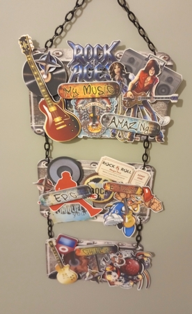 Rebel Rock Hanging Signs Trio by Stephanie Bardelli