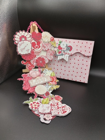 Romantique Hanging Hearts Trio by Stephanie Bardelli