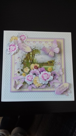 Summer Field Decoupage Card Mini Kit by Stephanie Bardelli