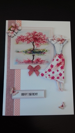 Cherry Blossom Dreams Card Front Kit by Stephanie Bardelli