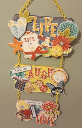 Butterflies & Blue Jeans Hanging Signs Trio by Stephanie Bardelli