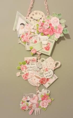Garden Beautiful Hanging Hearts Trio. by Stephanie Bardelli