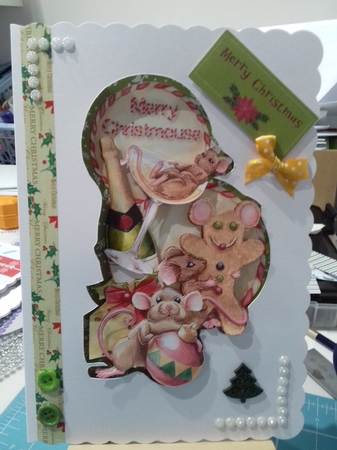 Through the Mouse Hole Christmas Party Quick Cards by Stephanie Bardelli