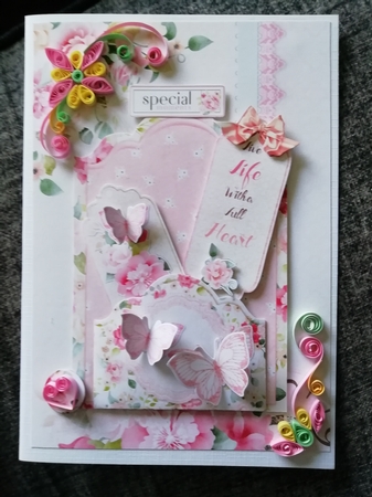 Cest La Vie Shaped Card & More by Stephanie Bardelli