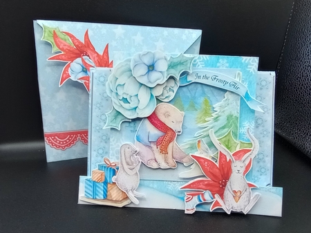 Winterland #2 Framed Centre Stepper Card & Envelope Mini Kit by Stephanie Bardelli