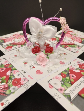 Sealed with a Kiss Exploding Box Surprise Kit. by Stephanie Bardelli