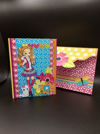Colour Me Beautiful Pop Out Book Card and Envelope Kit. by Stephanie Bardelli