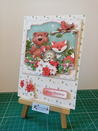 Christmas with Friends - Decoupage Card Mini Kit by Stephanie Bardelli
