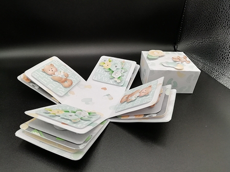 Gender Neutral Milestones Exploding Box Kit by Stephanie Bardelli