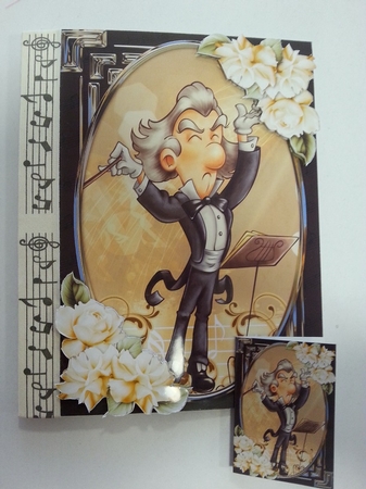 The Music Conductor Card Front with Gift Tag Featured Gallery Photo