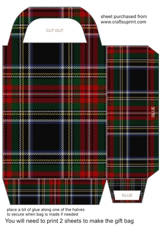 Christmas Tartan Background by Creative Crafts