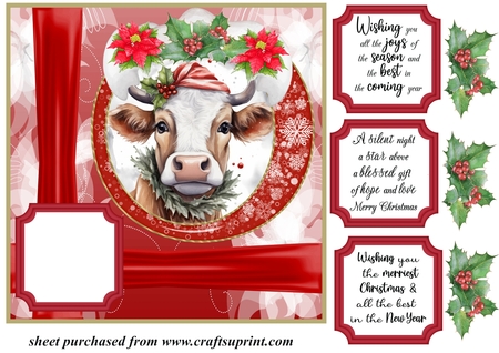 Christmas Wishes 2Ombrae Backgrounds  by Creative Crafts
